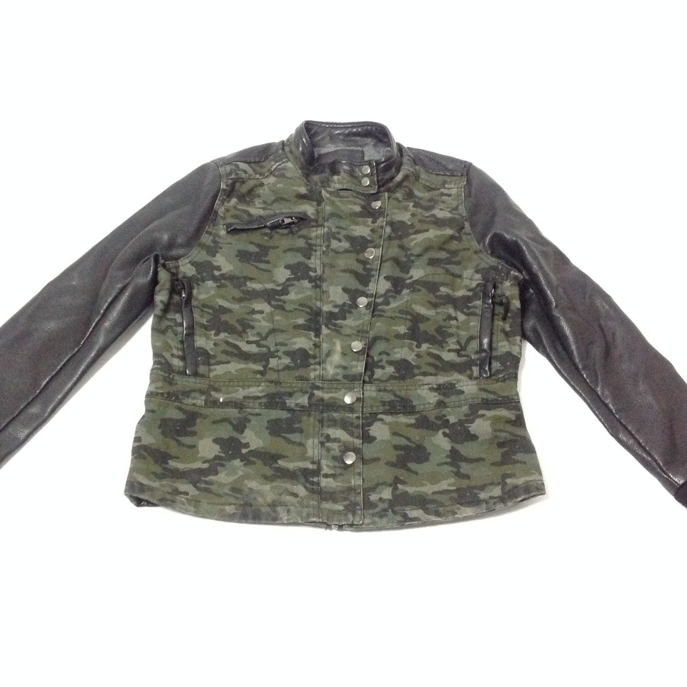 BLANKNYC Girls' Motorcycle Vegan Jacket Size XL